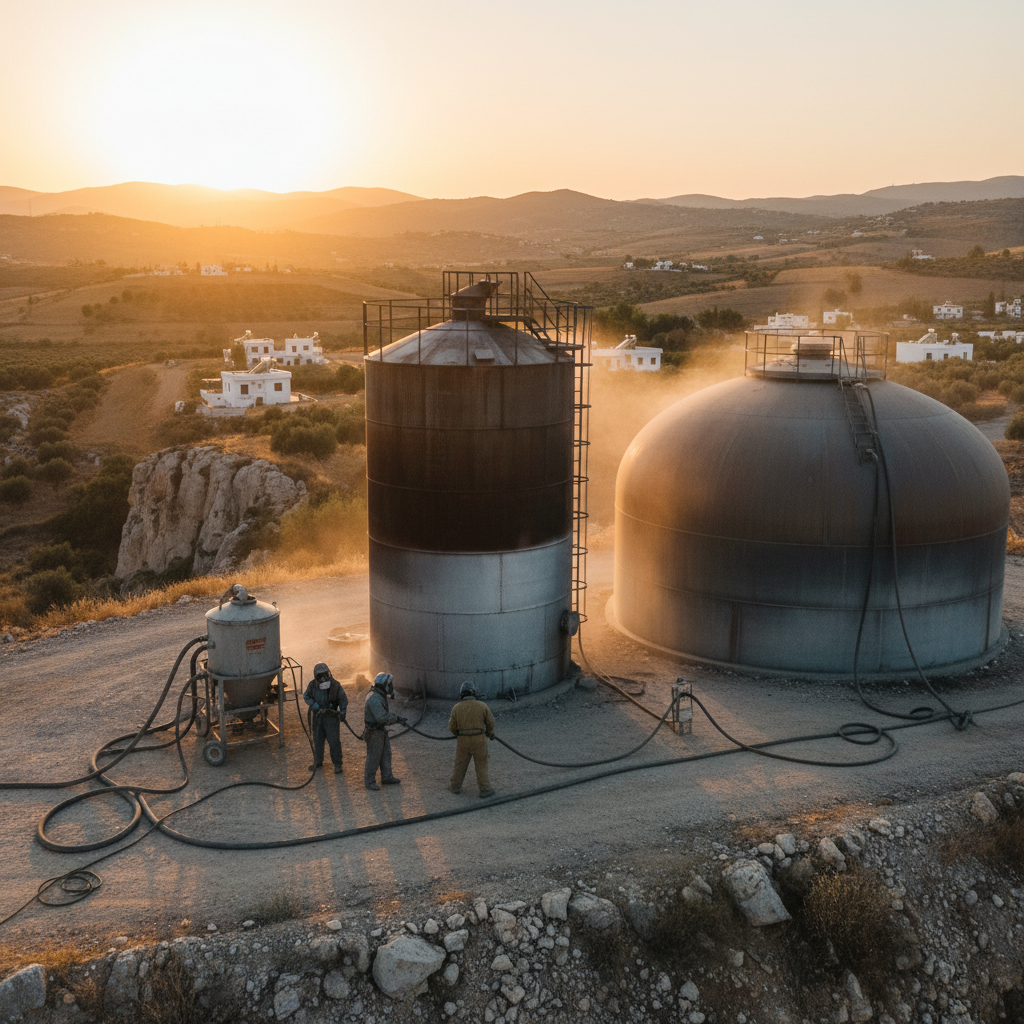 Endüstriyel Silo ve Tank Temizliğinde Güvenli Kumlama Yöntemleri